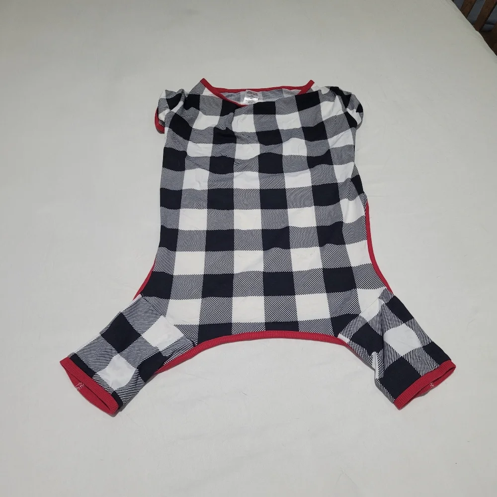 Checker Plaid Dog Outfit Size 2X Pet Matching Family Outfit Animal Holiday